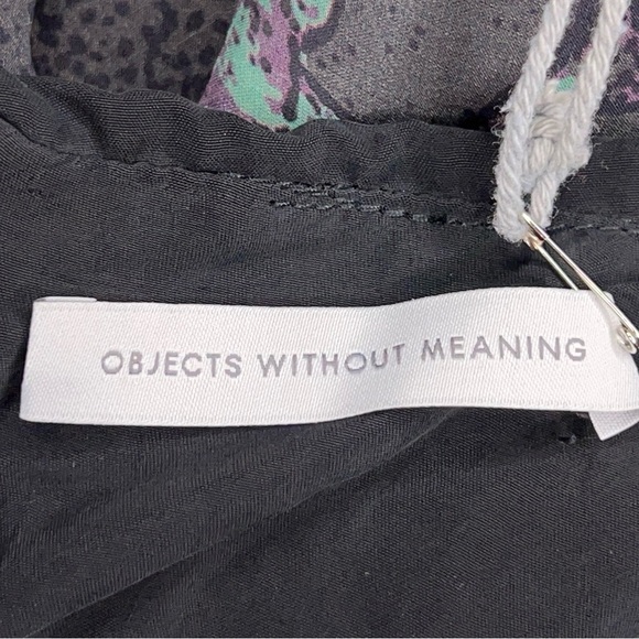 New XS Objects Without Meaning Dress Halter Style  Boho Sleeveless Layered - Picture 8 of 15